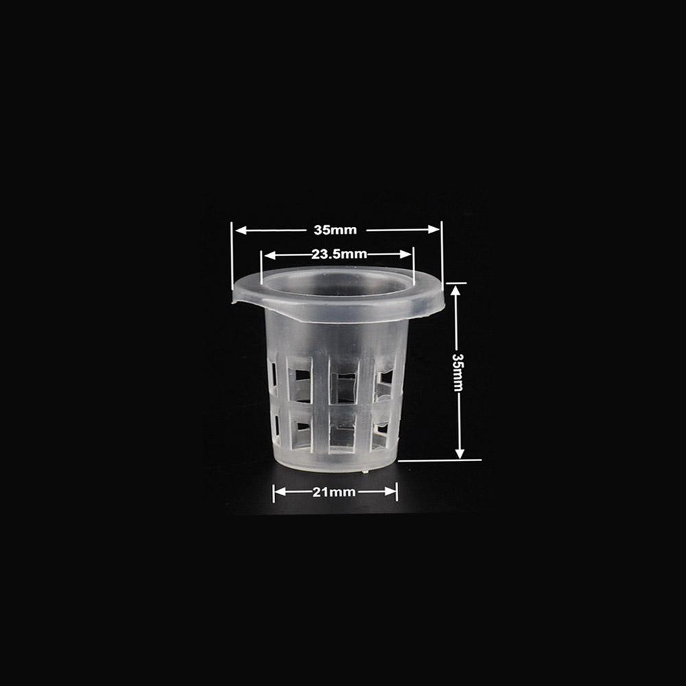 10pcs Hydroponic Baskets Plant Veg Grow Nursery Cup Pot Tray Aeroponic Planter Mini Wide Lip Design Black and White Garden Tools