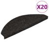 Self Adhesive Stair Treads 20 pcs Black 56 x 17 x 3 cm
