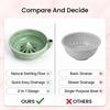Exquisite Self Rinsing Fruit Colander Drain Holes Ceramic Washing Strainer  Small Produce