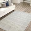 Modern Living Room Rug Geometric Relief Cream 160x220