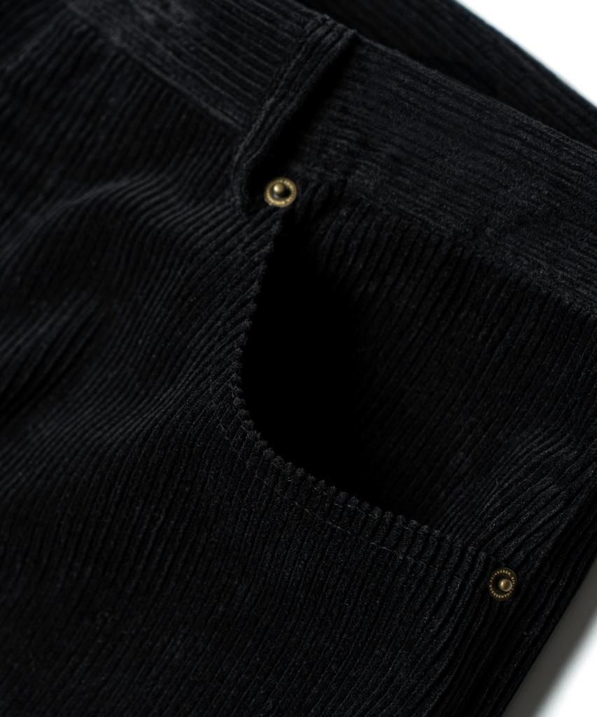 Edeunbeoleokeulleob Wide Fit 5 Pocket Corduroy Pants [Black]