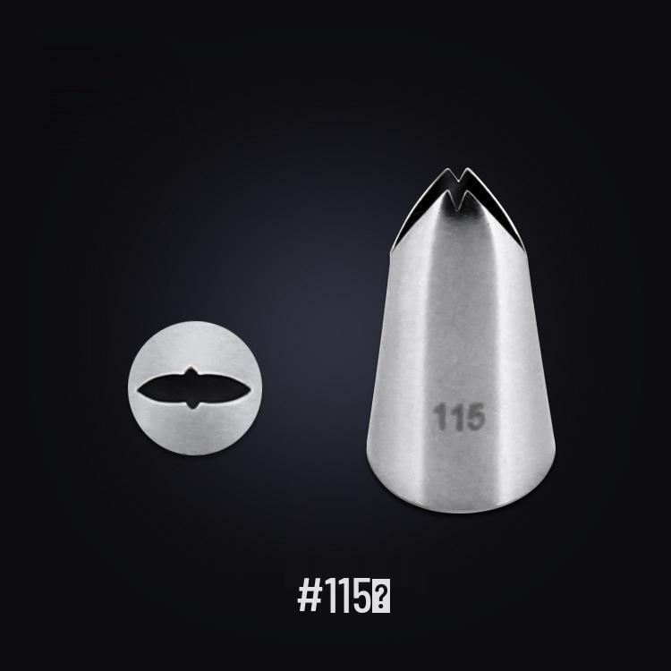 9 Assorted Medium-Sized Seamless Stainless Steel 304 Piping Nozzles for Cookies & Cake Cream