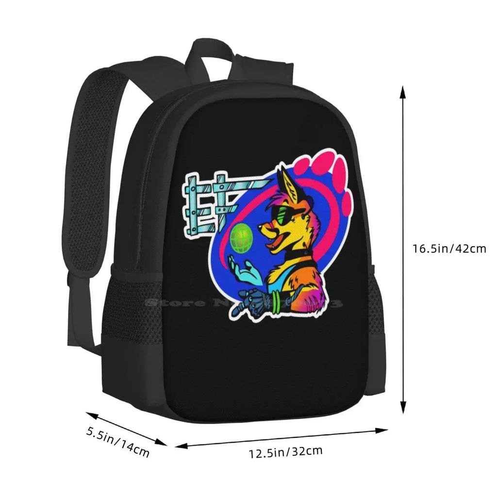 Eurofurence Online 2020 ( Space Pirates ) Pattern Design Bagpack School Bags Eurofurence Virtualfurence Convention Fox Cyber