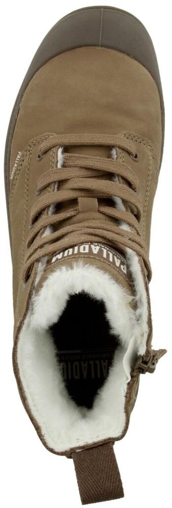 Ботинки Palladium Pampa HI ZIP WL на подкладке коричневые 0598