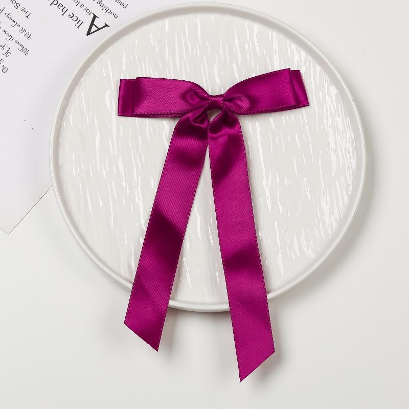 Baby Girls Bowknot Clip Headwear Hair Accessories Solid Color Elegance Headwear Hairpins Advanced Princess duckbill clip Hair clip