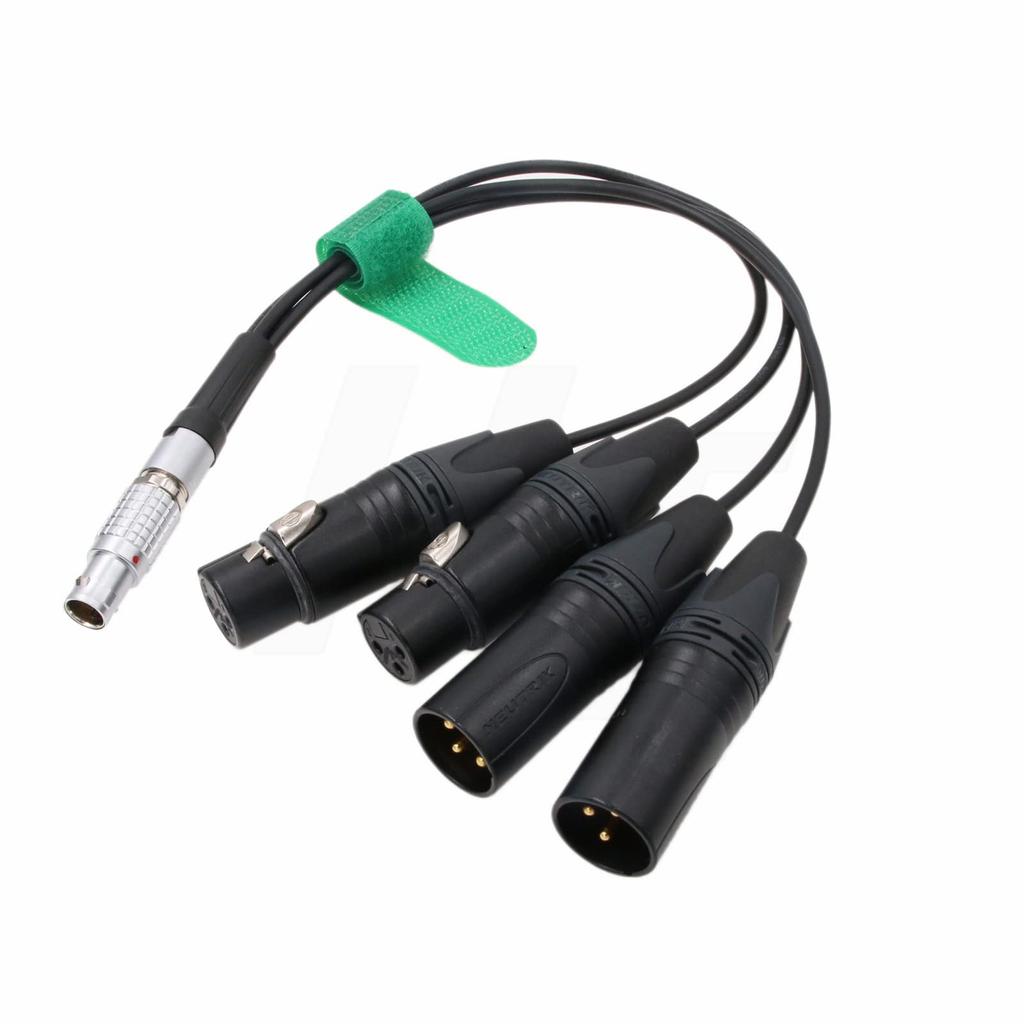 HangTon Audio Cable for Atomos Shogun Ninja Shogun Shogun 7 and XLR Microphone Mixer 10-Pin Inferno, Inferno, 7-inch Flame, Monitor, 3-Pin