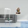 Nightstand Clear Acrylic Side Table End Two Tier Sign Desktop Decor Ornament for Bedroom
