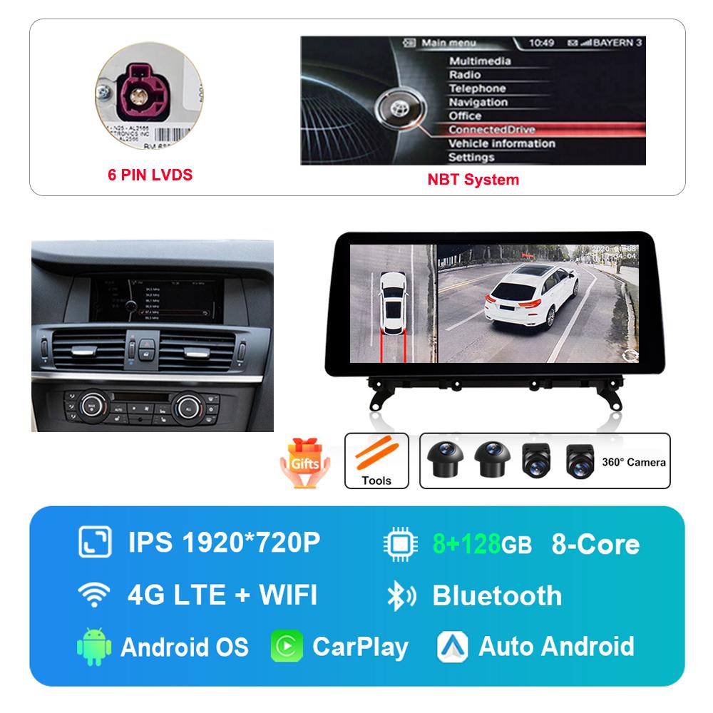 12.3 Inch for BMW 7 Series F01 F02 CIC NBT System DSP Stereo GPS HD Touch Screen Android Car Radio Multimedia Player GPS