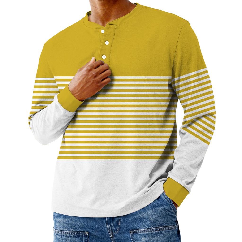 Men's Casual Oversized Button-Down Shirt With Long Sleeves