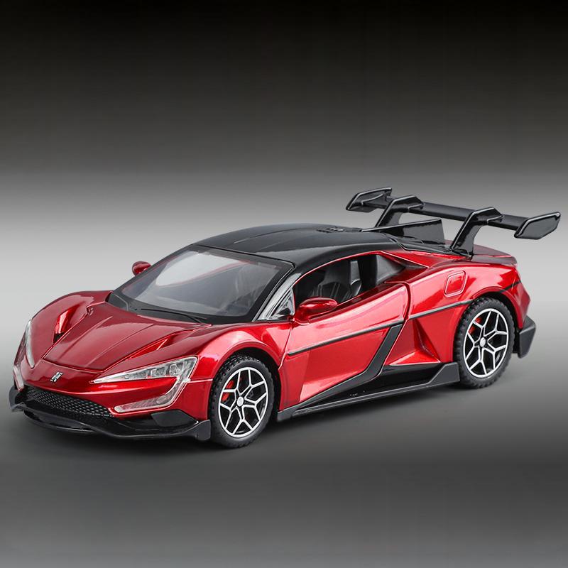 

1:32 BYD Look Up U9 Supercar Alloy Metal Diecast Model Car Sound and Light Pull Back Children s Toy Collectibles Birthday Gifts красный