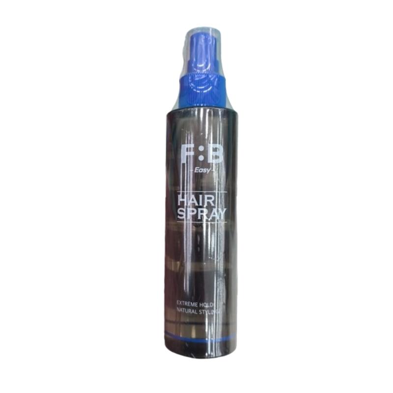 F:B Easy Hard Holding Hair Spray 150ml – Strong Hold Styling Spray, Fine Mist, Water-Based Formula, Woody Citrus Scent