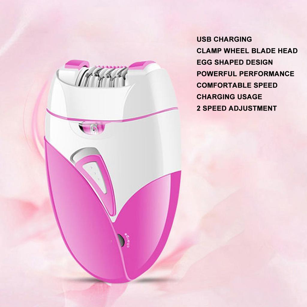 Women Hair Trimmer Cordless 2 Gear Speed USB Rechargeable Gentle Electric Bikini Trimmer