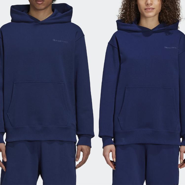 Adidas Originals X Pharrell Williams Hu Hoodie Sweatshirt Unisex Tops Navy H58301