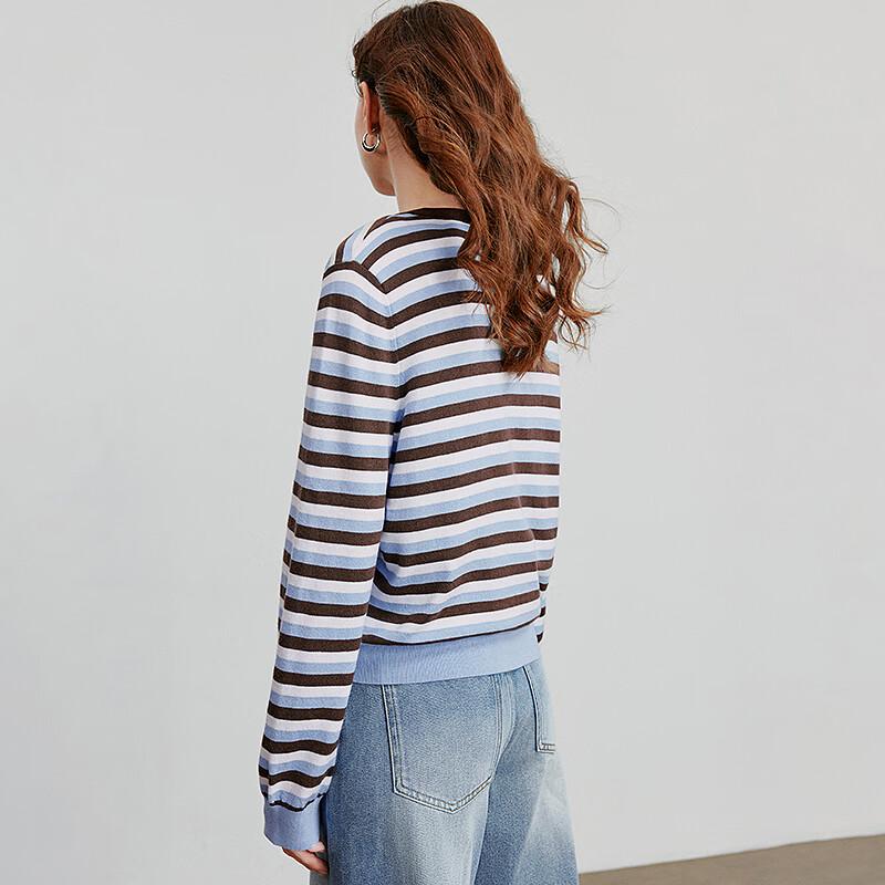 Chuyu Striped Knit Cardigan