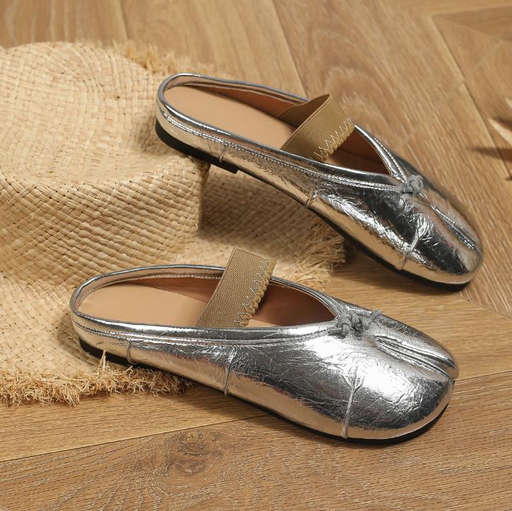 Retro Round Split Toe Flat sneaker designer shoes Women Casual Loafer Soft Moccasin Fashion Tabi Ninja Mary Jane ballet shoes