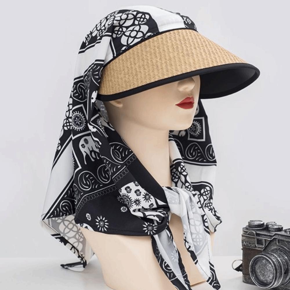 Polka Dots Beach Sun Hat UV Protection Bucket Hat Trendy Women's Headscarf Hat Summer Outdoor
