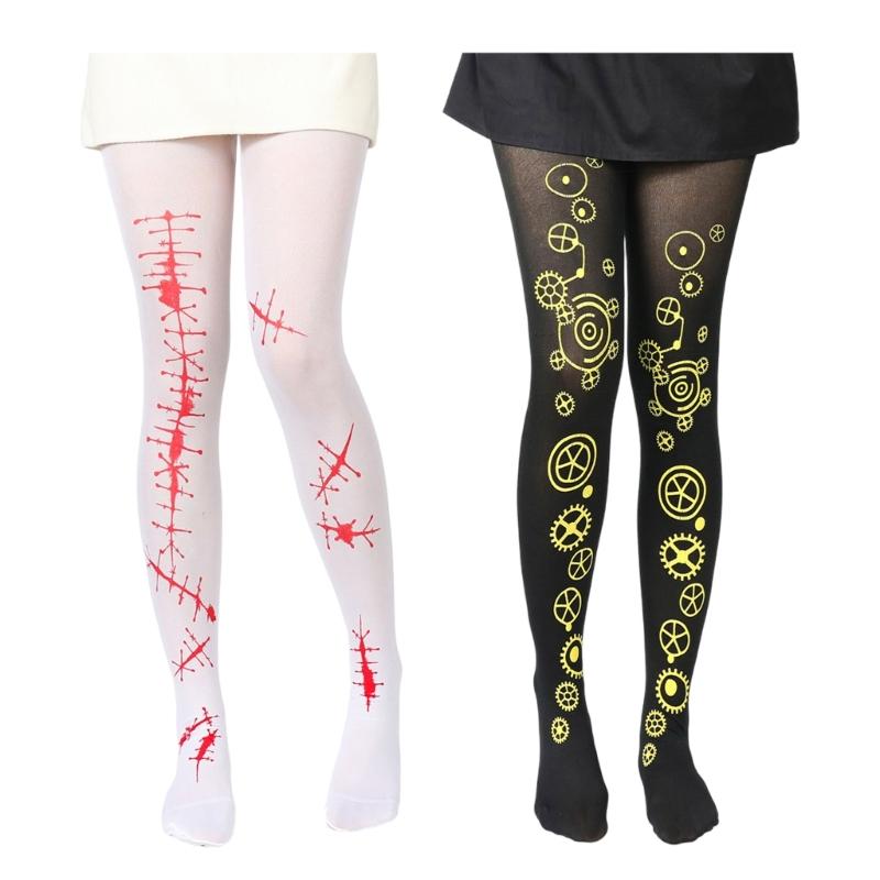 Breathable Stretchable Pantyhose Festive Costume Accessories For Halloween Parties Costume Balls And Long Wear