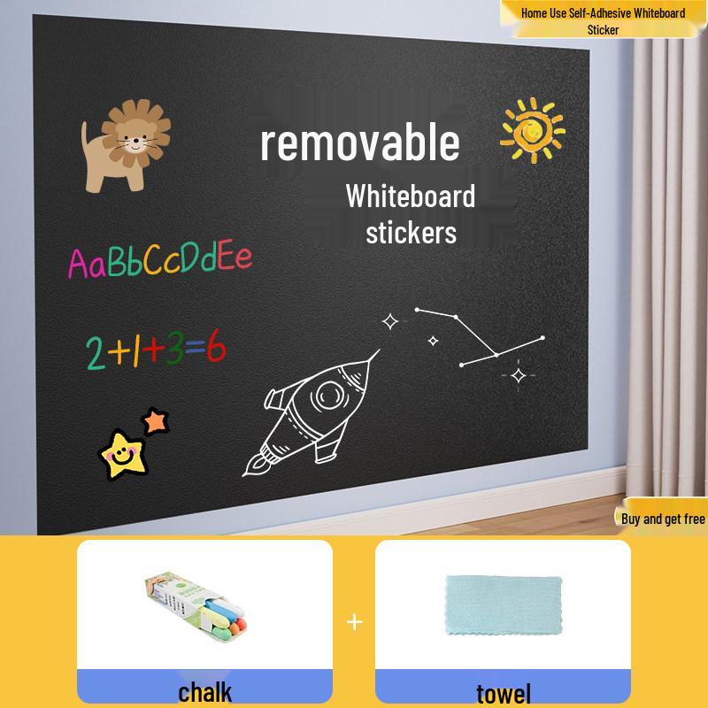 

Blackboard Wall Sticker for Kids Learning and Drawing - Removable, No Wall Damage