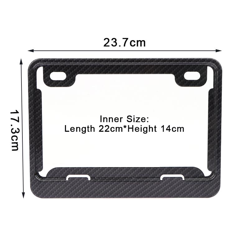 Universal Motorcycle License Plate Frame, Aluminum License Plate Holder Motorcycle Accessories