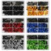 253PCS Fairing Bolt Kit Fastener Clips Screw For Yamaha MT03 MT07 MT09 YZF R1 R3 R6 R7 FZR400 600 750 Suzuki GSXR600 750 1000