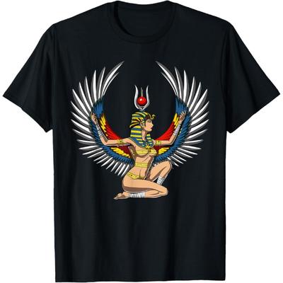 Ägyptische Göttin Isis Königin Pharao Hieroglyphen Mythologie T-Shirt