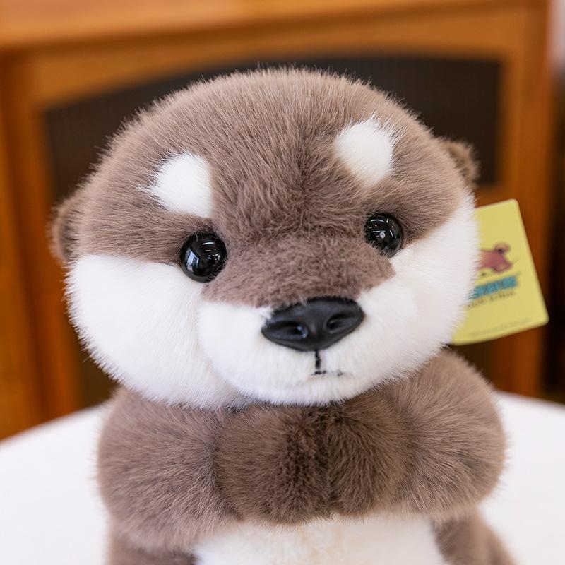 25-35CM Kawaii Otter Plush Toys Simulation Otter Stuffed Animal Pillow Baby Animal Groundhog Doll Children Birthday Gift