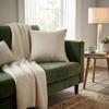 Coussin - DOUCEUR D'INTERIEUR - 40x40 cm - Fibre synthétique - Motif uni - Intérieur