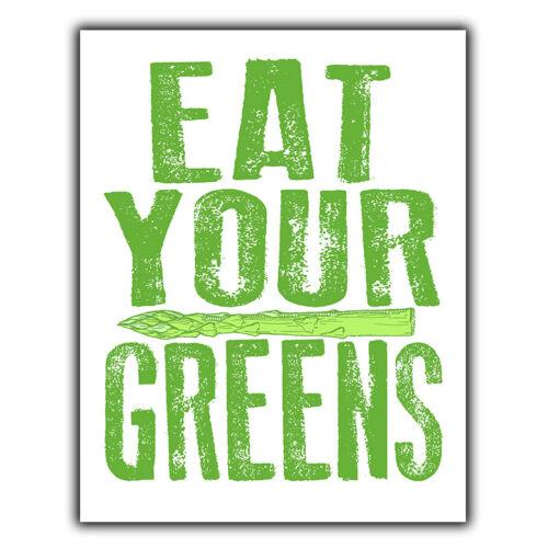 EAT YOUR GREENS SIGN METAL PLAQUE decor humorous kitchen decor artAluminum 20x30cm(7.8x11.8inch)