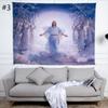 Sunlight and Angel Wings Hope Tapestry Bedroom Decor Background Fabric Easter Jesus Cross Tapestry Tapiz