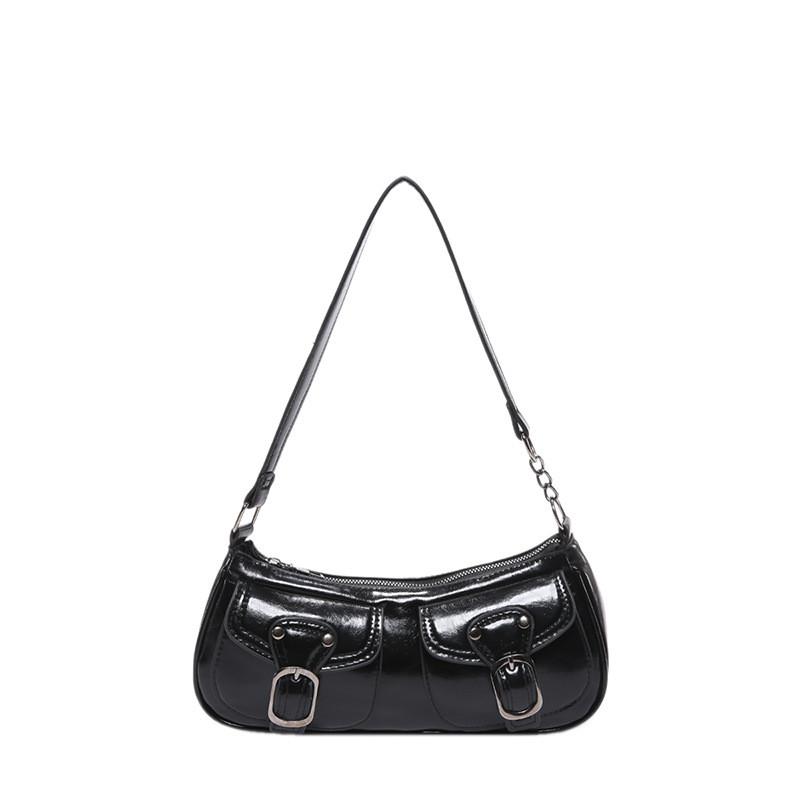 Ielgy Retro Niche Armpit Order Shoulder Small Square Bag Autumn Winter Baguette Bag