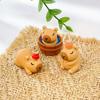 10/20/30Pcs Capybara Figurines Mini Capybara Tiny Resin Capybara Capybara Gifts Little Capybara Miniature Animal Craft Decor ,Random Color