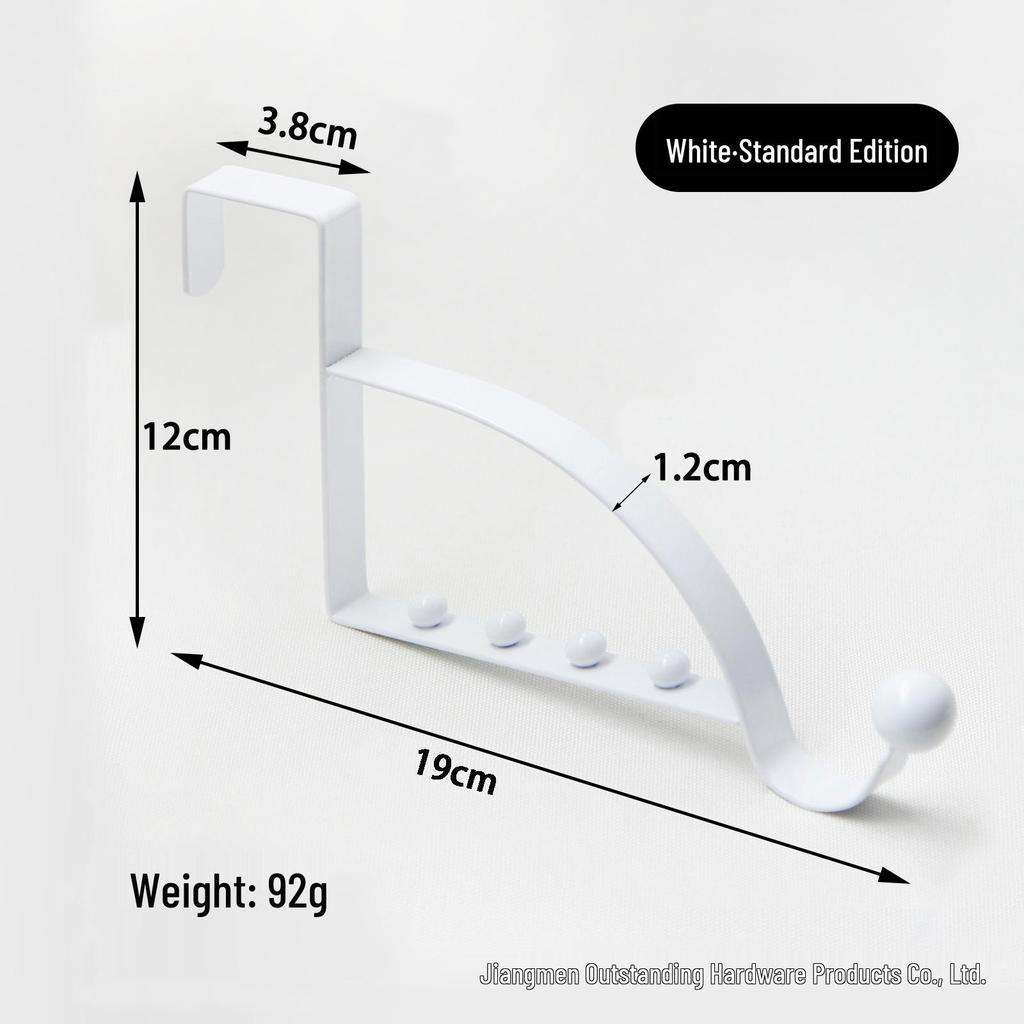 Creative Non-Slip Over-the-Door Hook Coat Rack Without Drilling