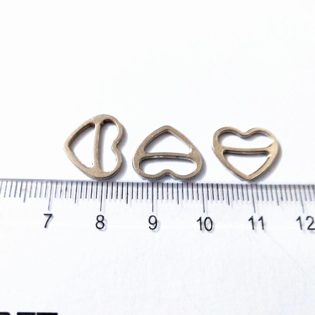 Heart-Shaped Alloy Buckle for Swimsuits, Lingerie, Shoes, and Clothing
