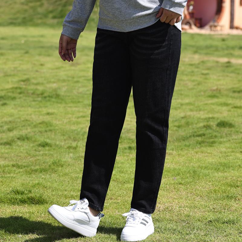 

Женские узкие джинсы Harlan Slim Feet с высокой талией больших размеров 6XL чёрный