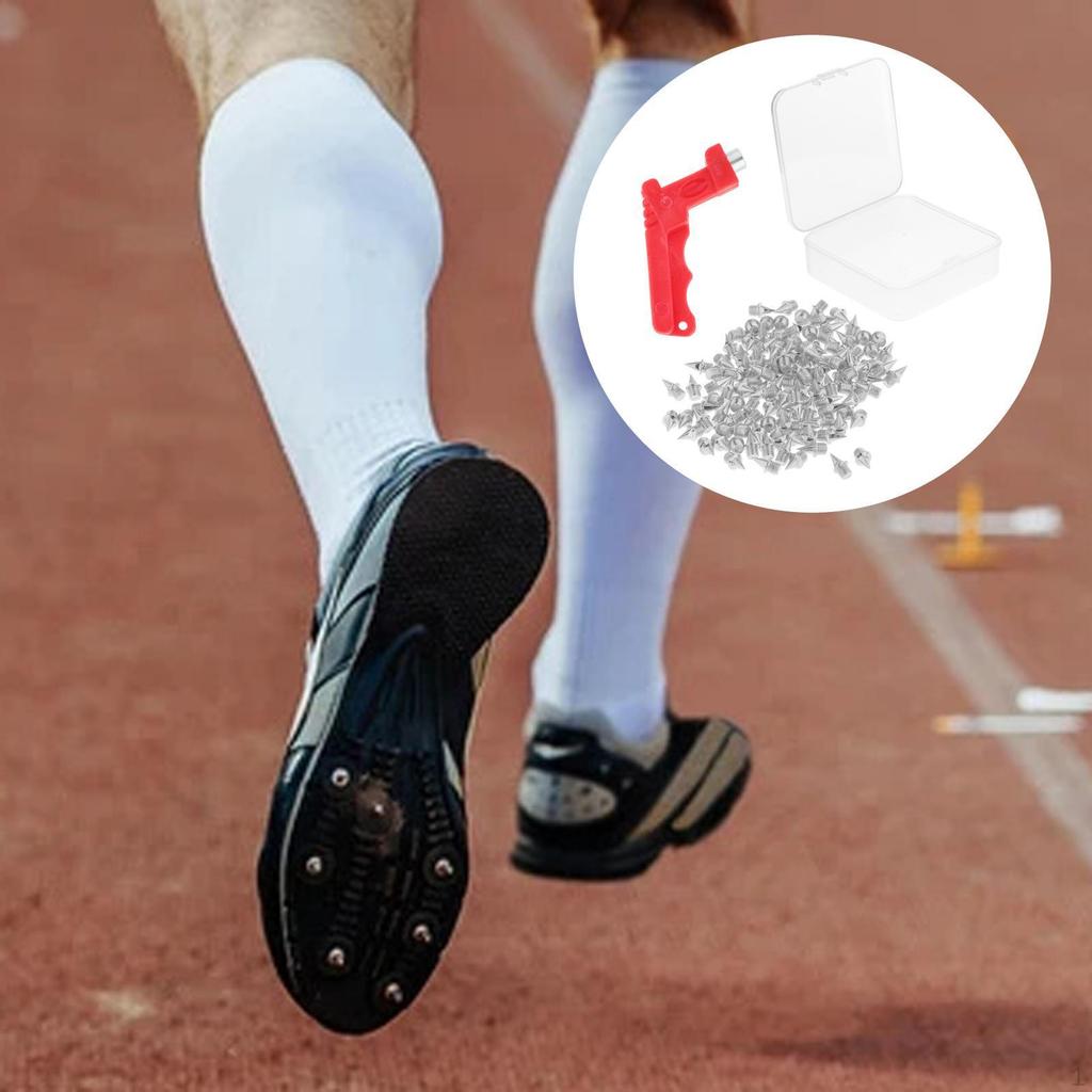 120Pcs 1/4" Track Shoe Spikes Replacement for Country Sports Hurdle