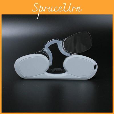 Dünne Lesebrille Ultra Brille Nasenauflage Kneifende Lesebrille Universelles Pod-Etui