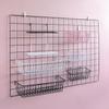 62KD Photo Wall Accessories Hanging Basket Wrought Iron Wall Decoration for Creative Shelf with Hooks