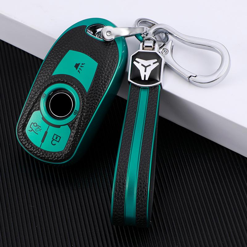 Leather Key Case for Buick Envision, New Regal 21, LaCrosse, GL6 Models - Unisex Design