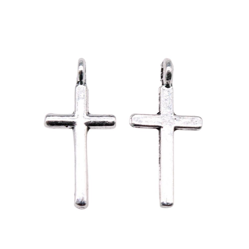 Pingentes de Cruz Clássica em Liga de Metal Multicor Para Joias Cristãs Minimalistas