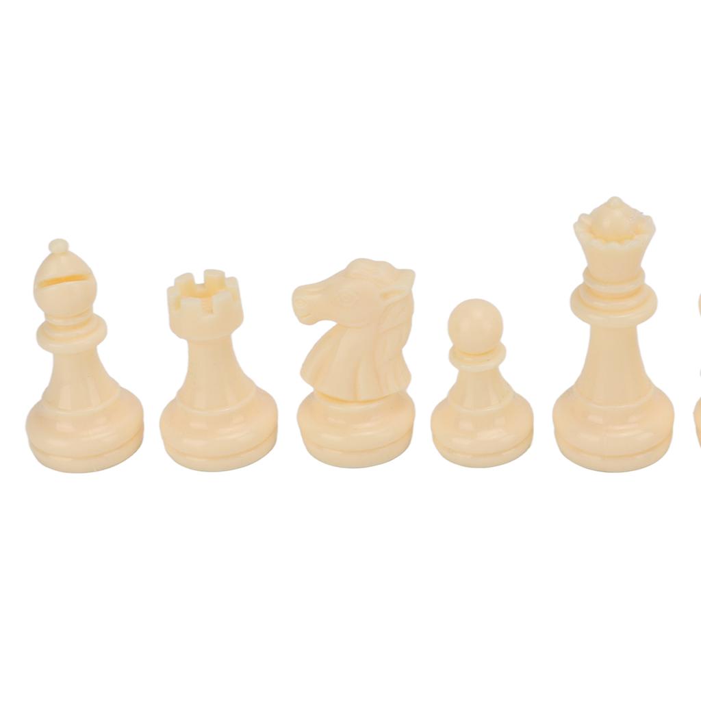 Chess Pieces Plastic Chess Pieces Only 65MM Height Chessmen for Family Gatherings Picnic Camping