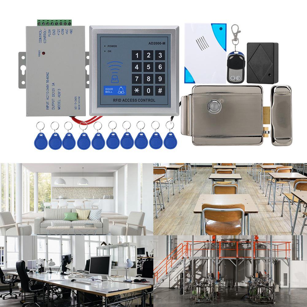 AD2000-M Türzugangskontrollsystem - Komplettset Mit Tastatur & 10 Schlüsselanhänger
