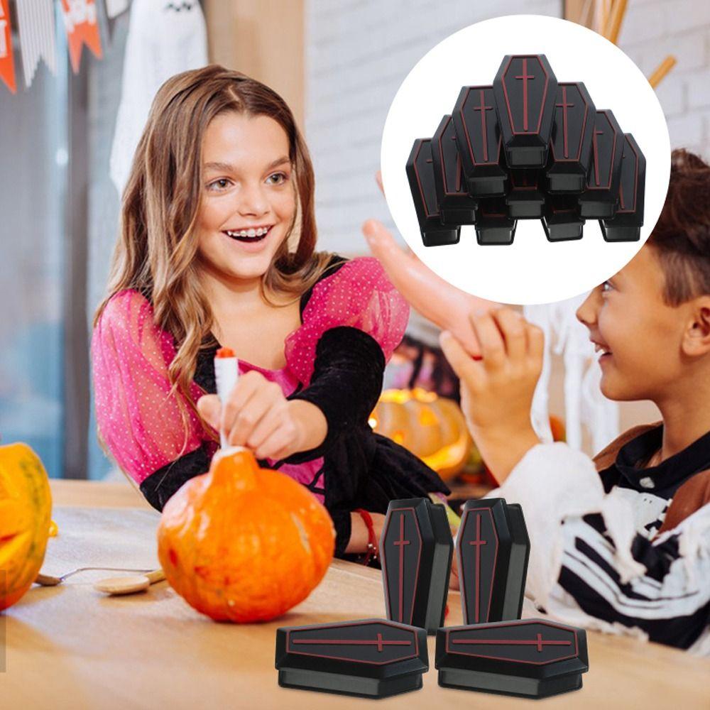 5 Stück Schwarze Miniatur Leere Sargboxen Abnehmbare Leckerli Sargboxen Bar Party Dekoration