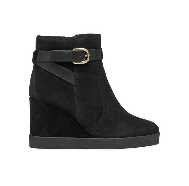 Ботильоны Geox D Elidea на танкетке D46VQA 02243 C9999 черные 40 27849₽