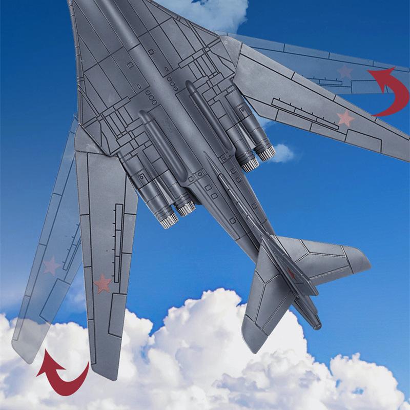 Λευκός Κύκνος Tu-160 Στρατηγικό Βομβαρδιστικό Κράμα Αεροσκάφος Stealth Μοντέλο Αεροπλάνου Μεταλλικό Μοντέλο Αεροπλάνου Μάχης Ήχος Φως Παιδικά Δώρα