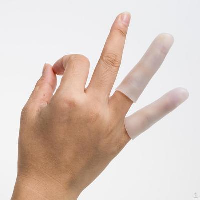 2 Paar Elastische Silikon Zehen Finger Kappe Abdeckung Schutz Schiene Ärmel zum Zuschneiden Je nach Bedarf
