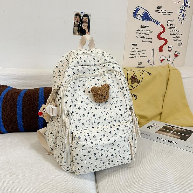 

Школьный рюкзак свежий цветочный новый рюкзак японские ученики средней школы колледж стиль большая вместимость школьная сумка повседневный универсальный рюкзак
