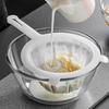 200 Mesh 400 Mesh Kitchen Filter Fine Mesh Strainer Sieve Nylon Filter Spoon Plastic Soy Milk Juice Yogurt Food Strainer Kitchen Utensils