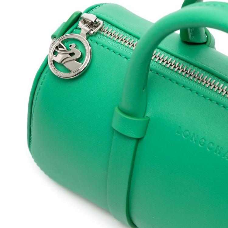 Longchamp Daylong Logo Zip Closure Leather Shoulder Crossbody Handbag Small Women handbag Green 10270HFK129