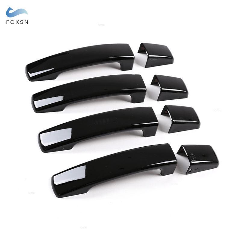 Glossy Black Car Accessories Exterior Door Handle Cover Trim For Land Rover LR2 Range Rover Sport Discovery 3 LR3 Freelander