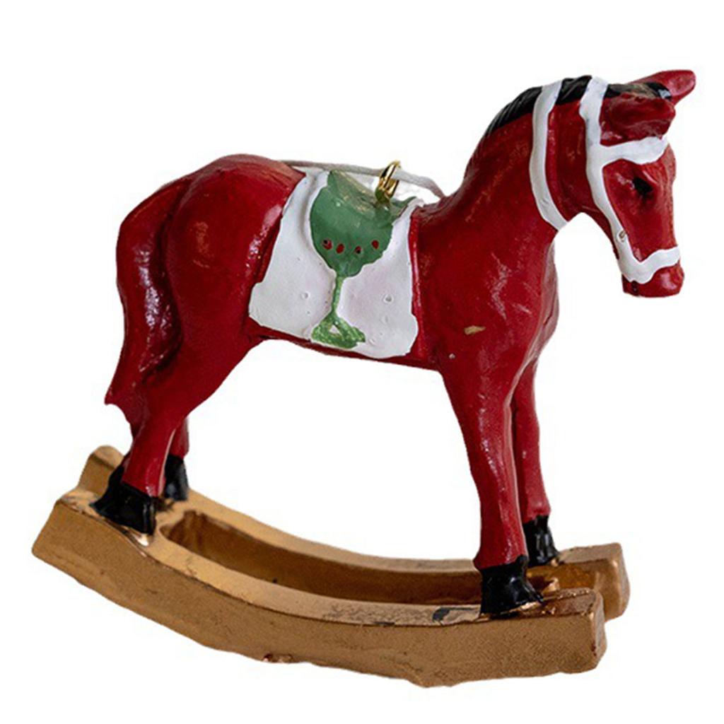 Christmas Hanging Horse Figurines Decorative Realistic Horse Toys for Horses Party Favors Decor